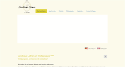 Desktop Screenshot of landhaus-leitner.at